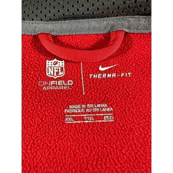 Nike Mens Dry Fit 49ers Hoodie XXL On Field Apparel Therma Fit NFL Red - Picture 10 of 12